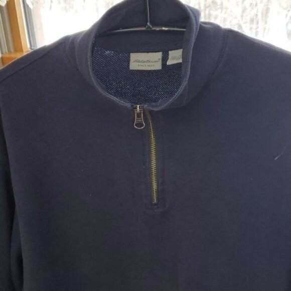 Eddie Bauer Womens 1/4 Zip Mock Neck Pullover Long Sleeve Sz XL Sweatshirt Tunic - Picture 2 of 9